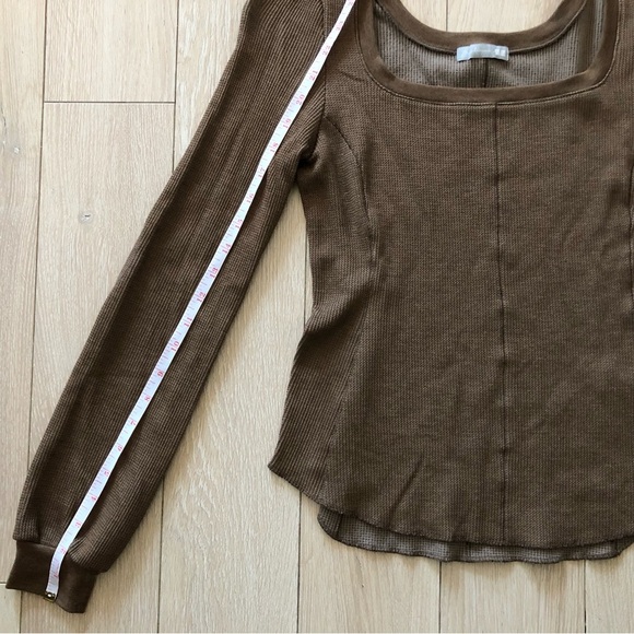 Mame Kurogouchi x Uniqlo Heattech Wool Blend Waffle Square Neck Top Size XS - Picture 11 of 13